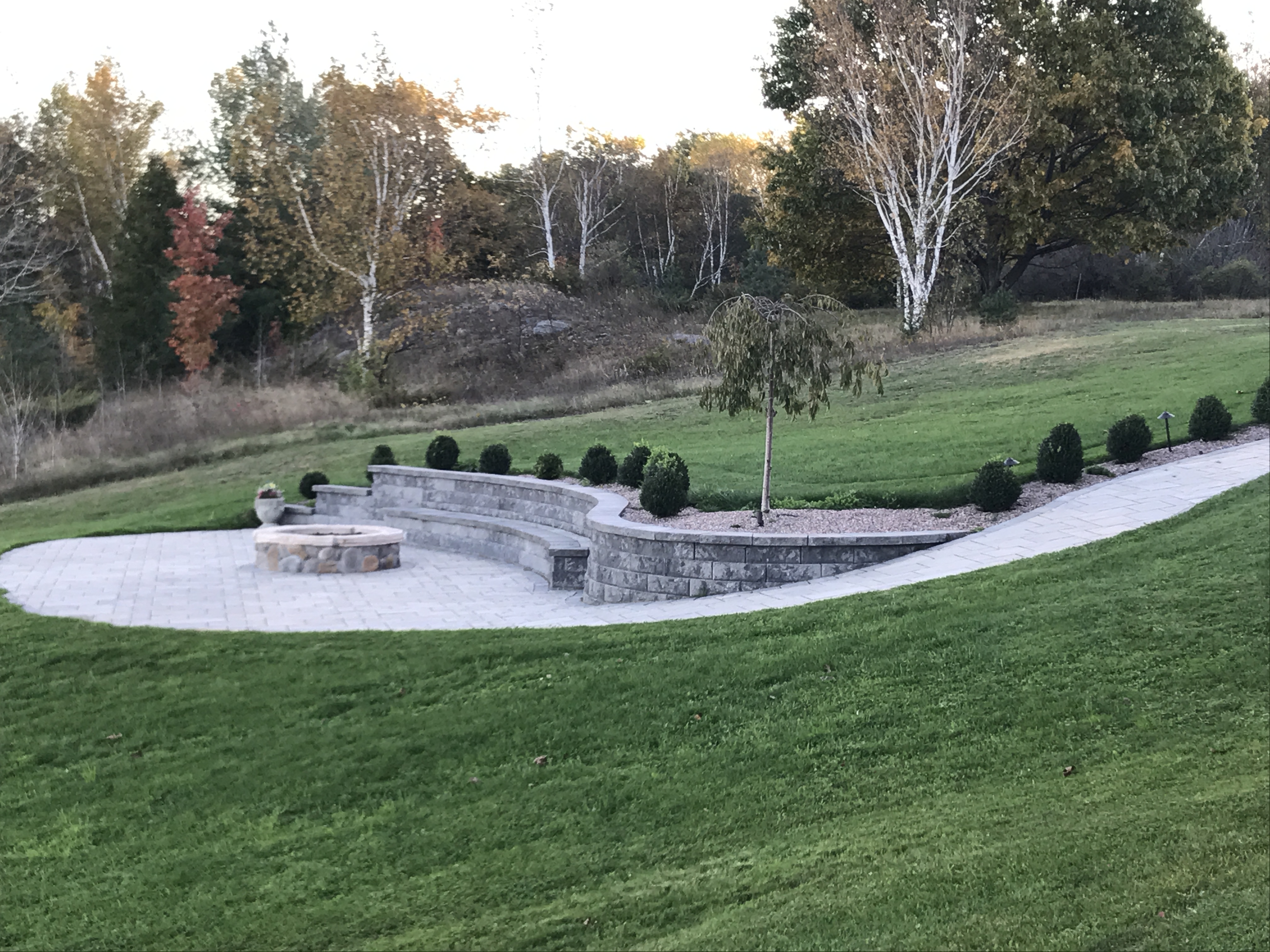 Retaining Walls and Bench